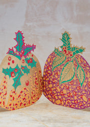 East End Press Xmas Puddings Concertina Garland