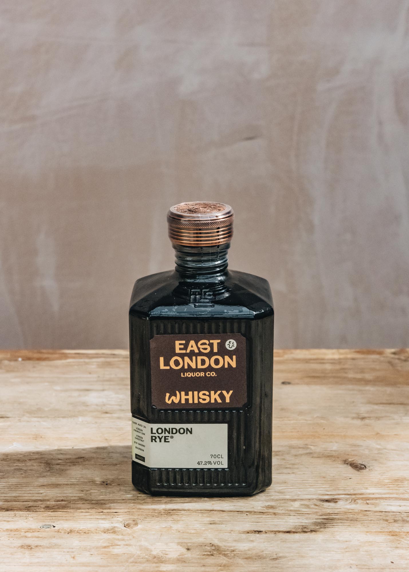East London Liquor Co. Rye Whisky, 70cl