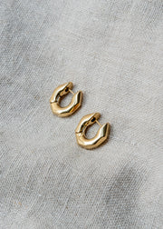 Edblad & Co. Large Crystalite Hoop Earrings in Gold
