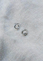 Edblad & Co. Small Nouveau Hoop Earrings in Silver