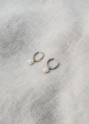 Edblad & Co. Perla Hoop Earrings in Silver