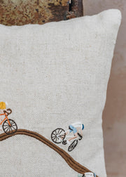 Fine Little Day Embroidered Bikers Cushion