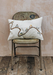 Books Fine Little Day Embroidered Bikers Cushion
