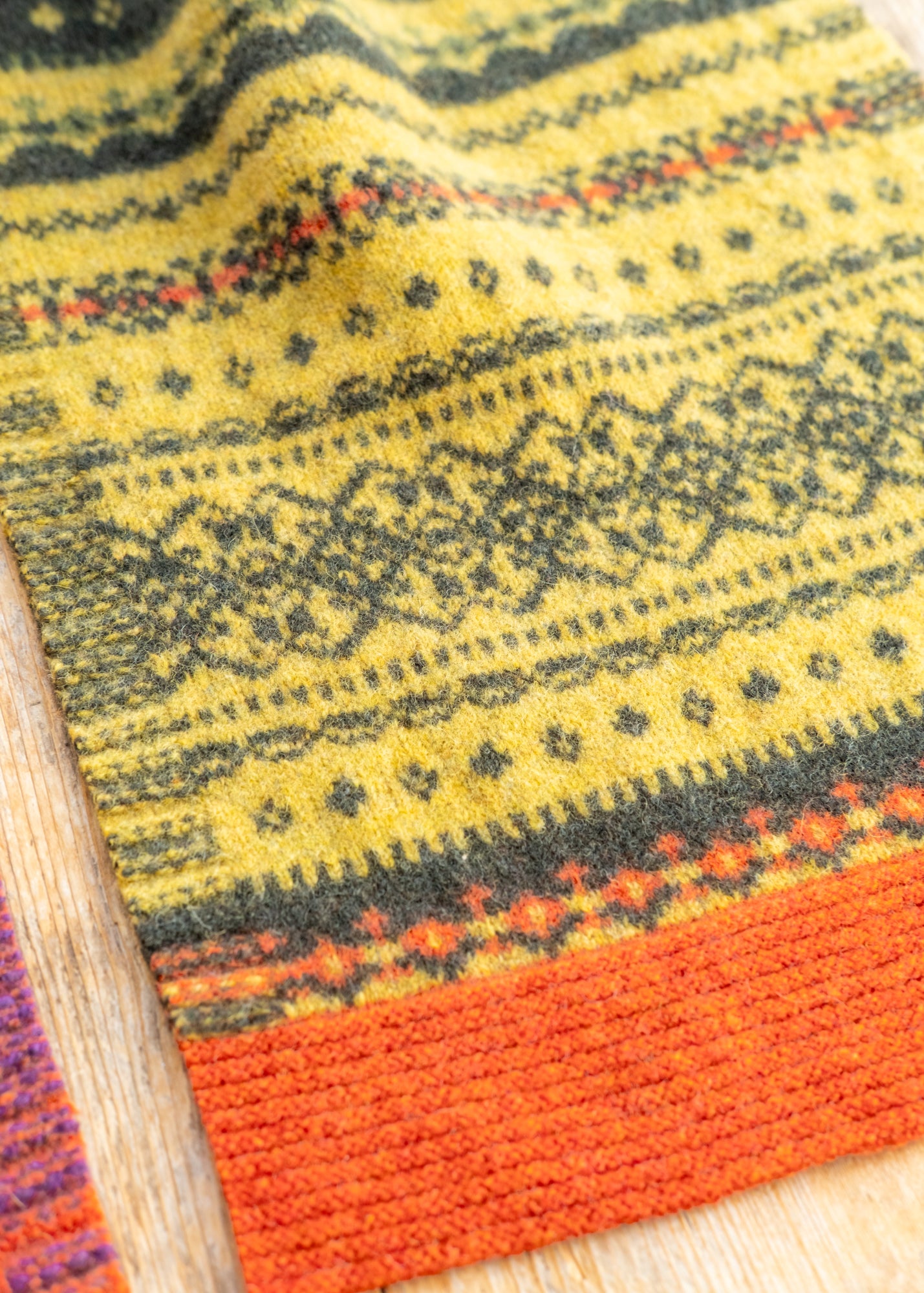 Eribé Alloa Fairisle Scarf in Copperland