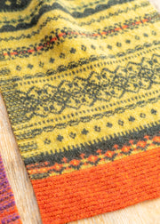Eribé Alloa Fairisle Scarf in Copperland