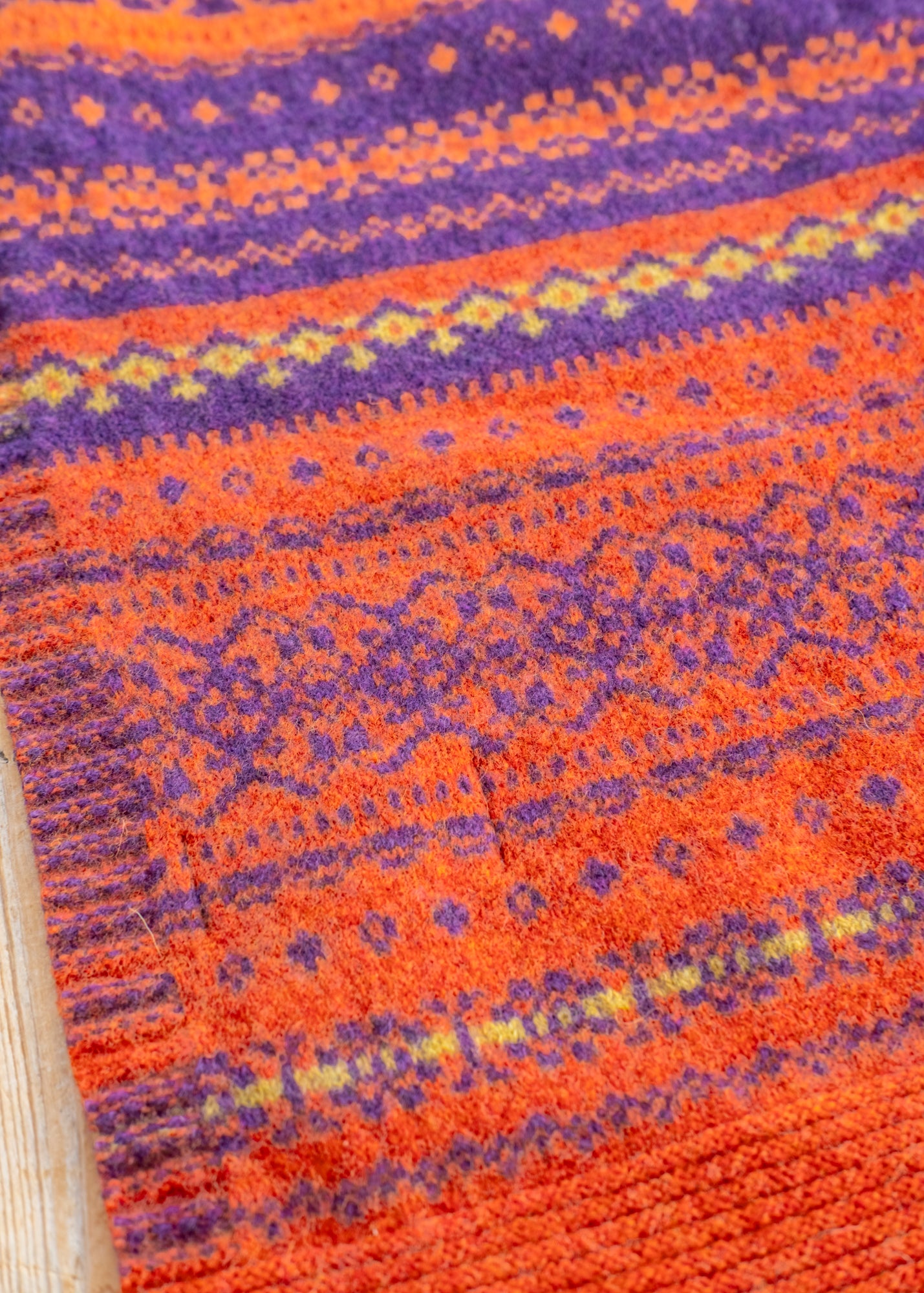 Eribé Alloa Fairisle Scarf in Copperland