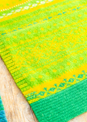 Eribé Alloa Fairisle Scarf in Luscious