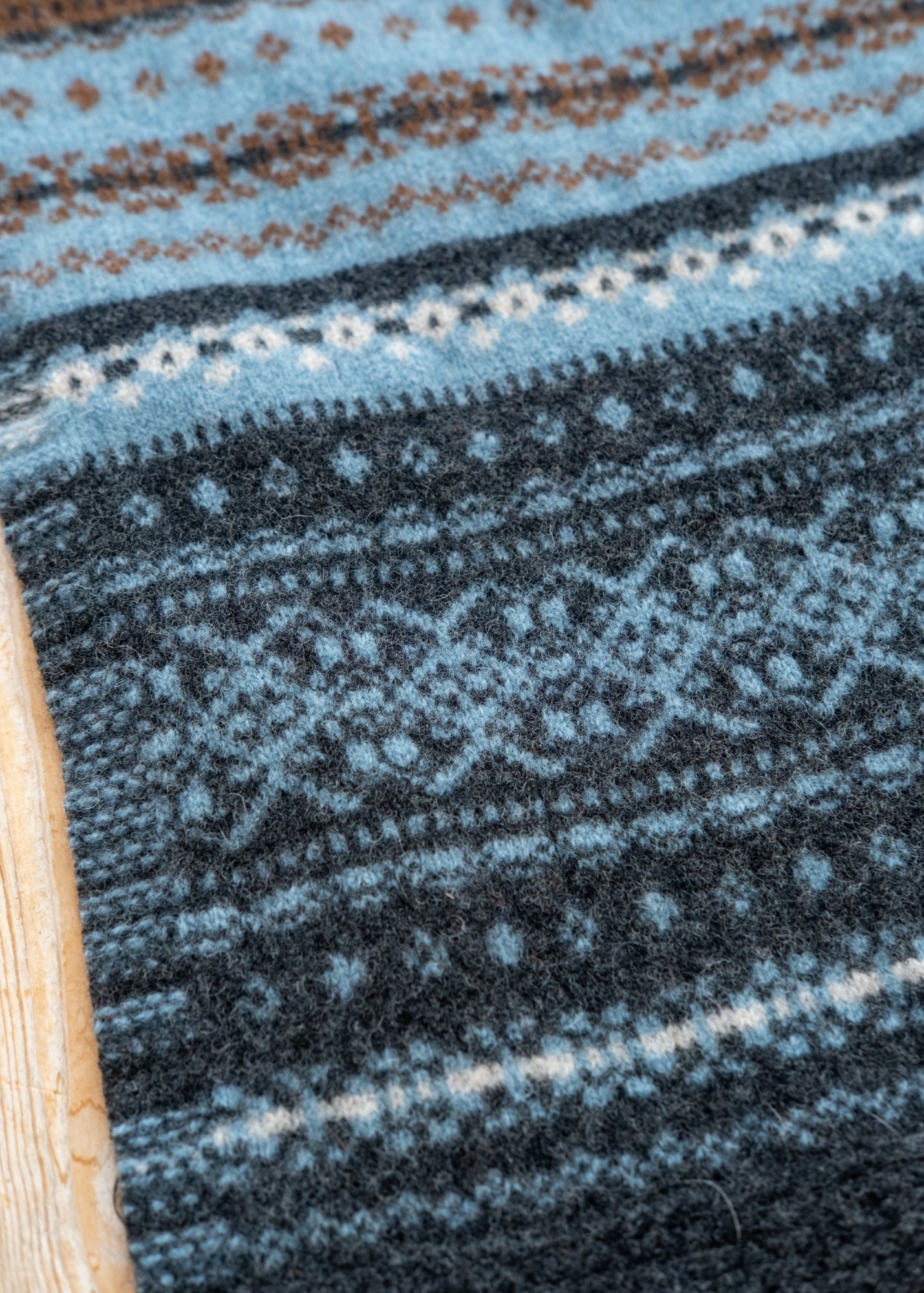 Eribé Alloa Fairisle Scarf in Winter