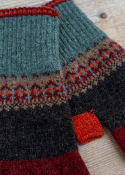 Eribé Alloa Fingerless Gloves in Braemar and Oakley