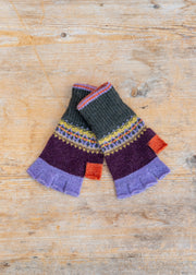 Alloa Fingerless Gloves in Copperland