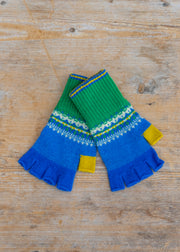 Alloa Fingerless Gloves in Luscious