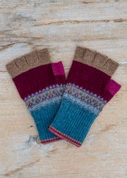 Eribé Alloa Fingerless Gloves in Velvet