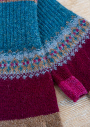 Eribé Alloa Fingerless Gloves in Velvet