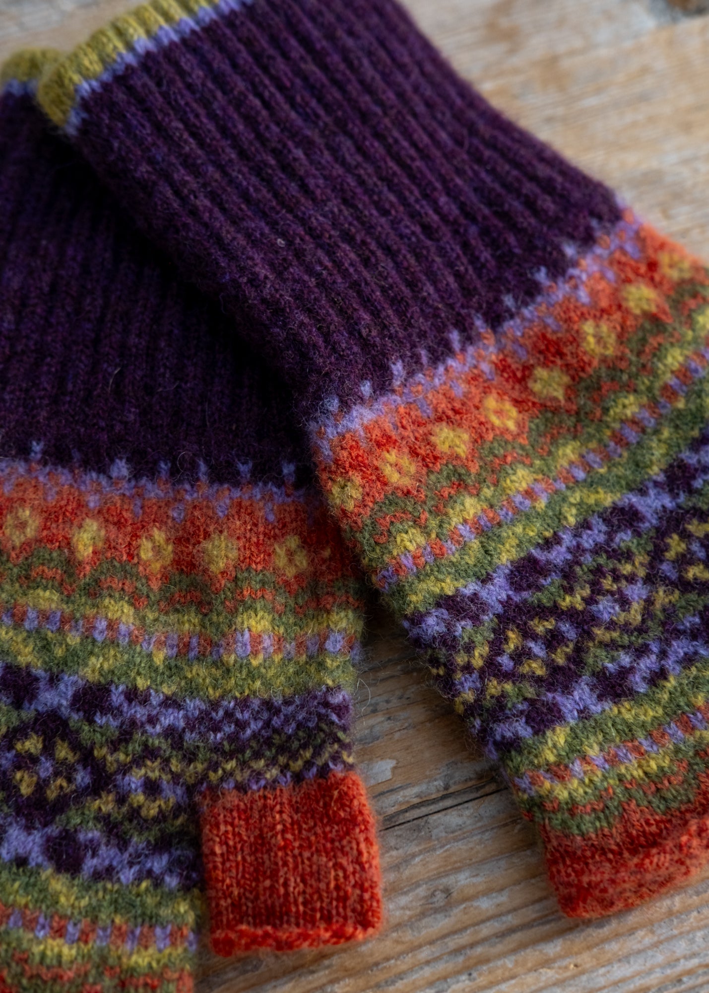 Eribé Alloa Open Mitts in Copperland