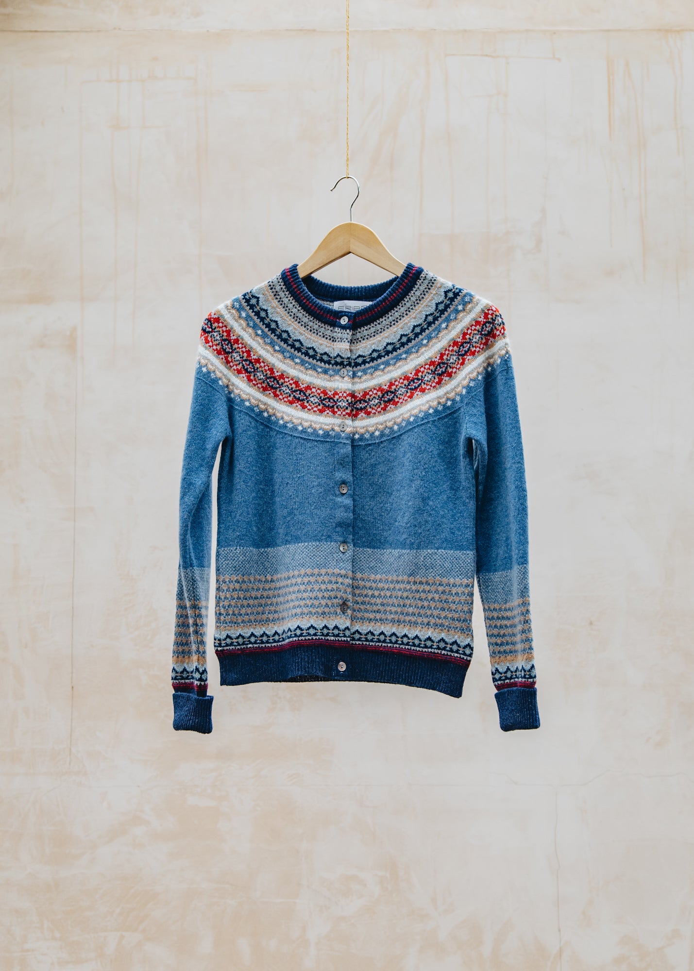 Books Alpine Cardigan in Blue Morning