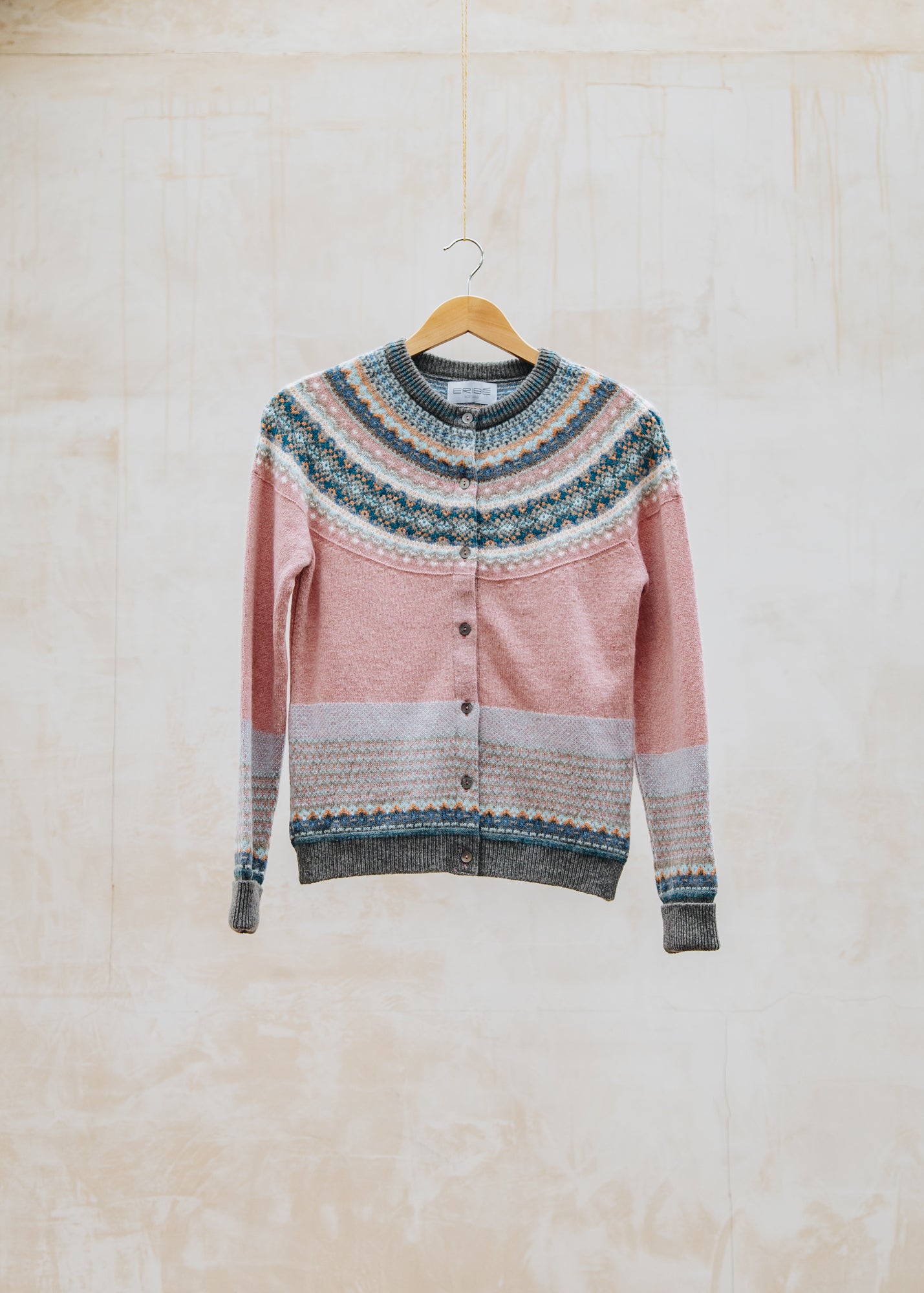 Books Alpine Cardigan in Vintage Pink