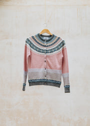 Books Alpine Cardigan in Vintage Pink