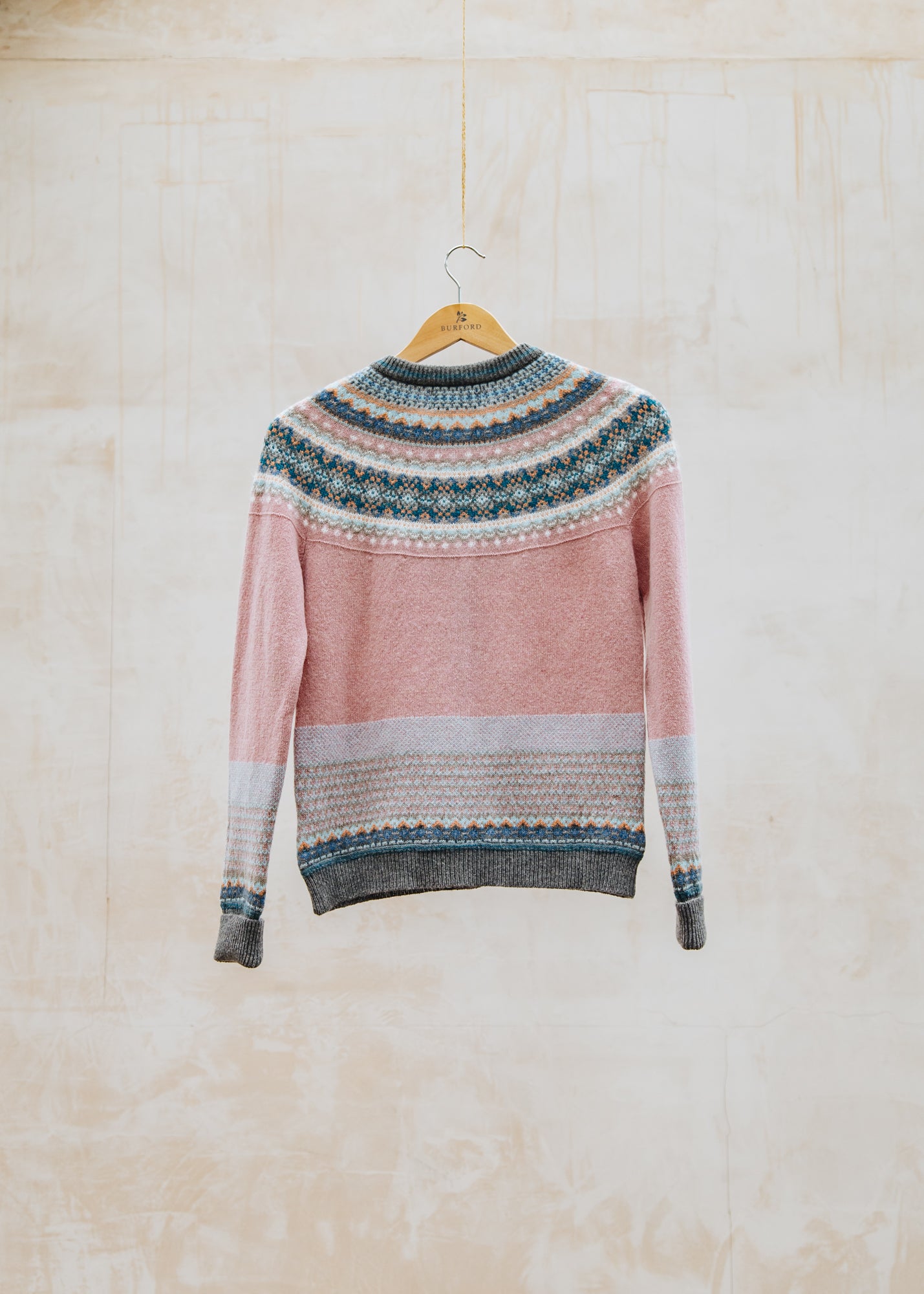 Eribé Alpine Cardigan in Vintage Pink