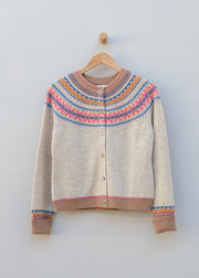 Eribé Alpine Short Cardigan in Winter Romance