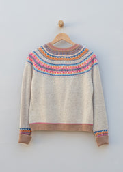Eribé Alpine Short Cardigan in Winter Romance