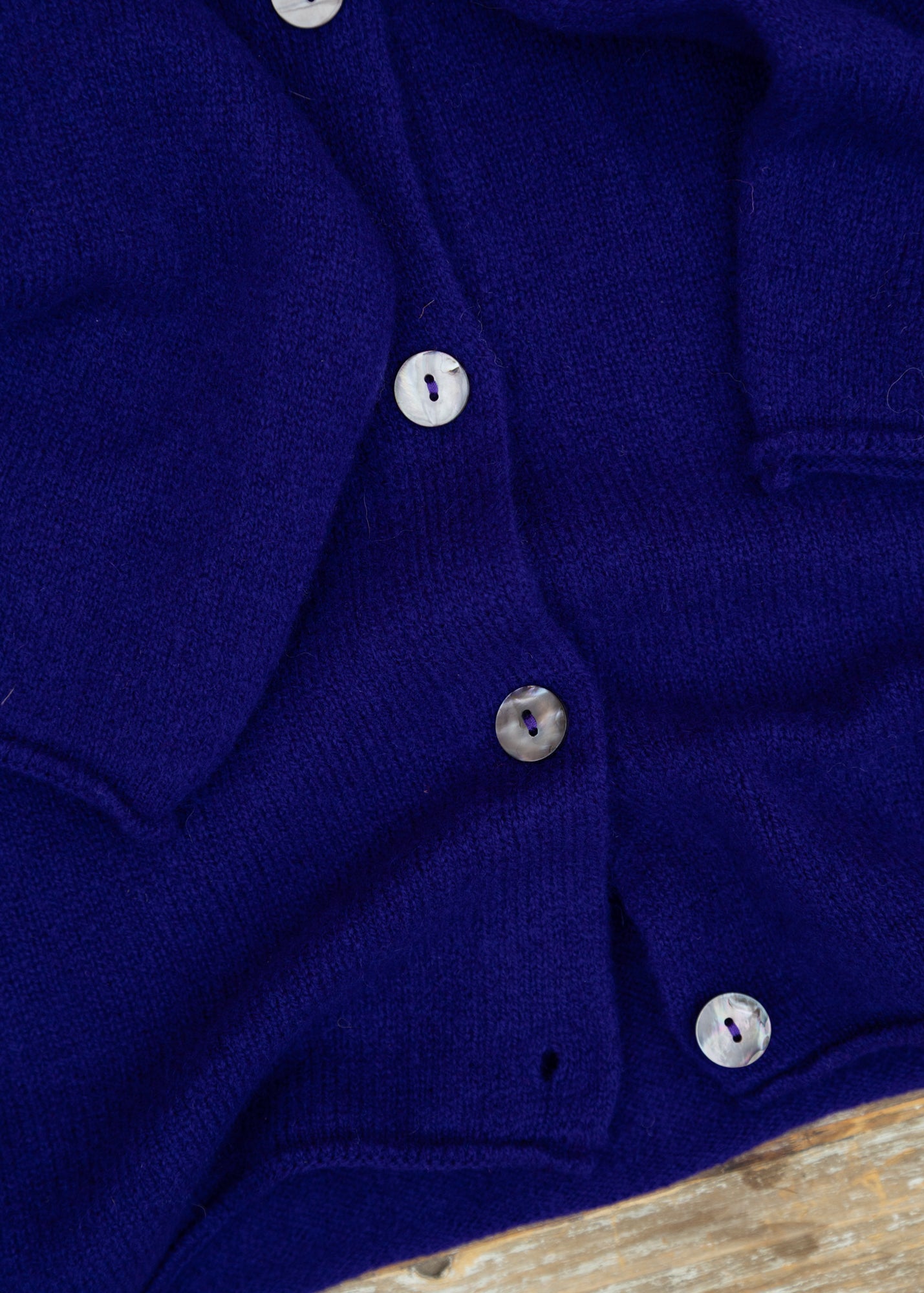 Eribé Corry Round Neck Cardigan in Nightfall