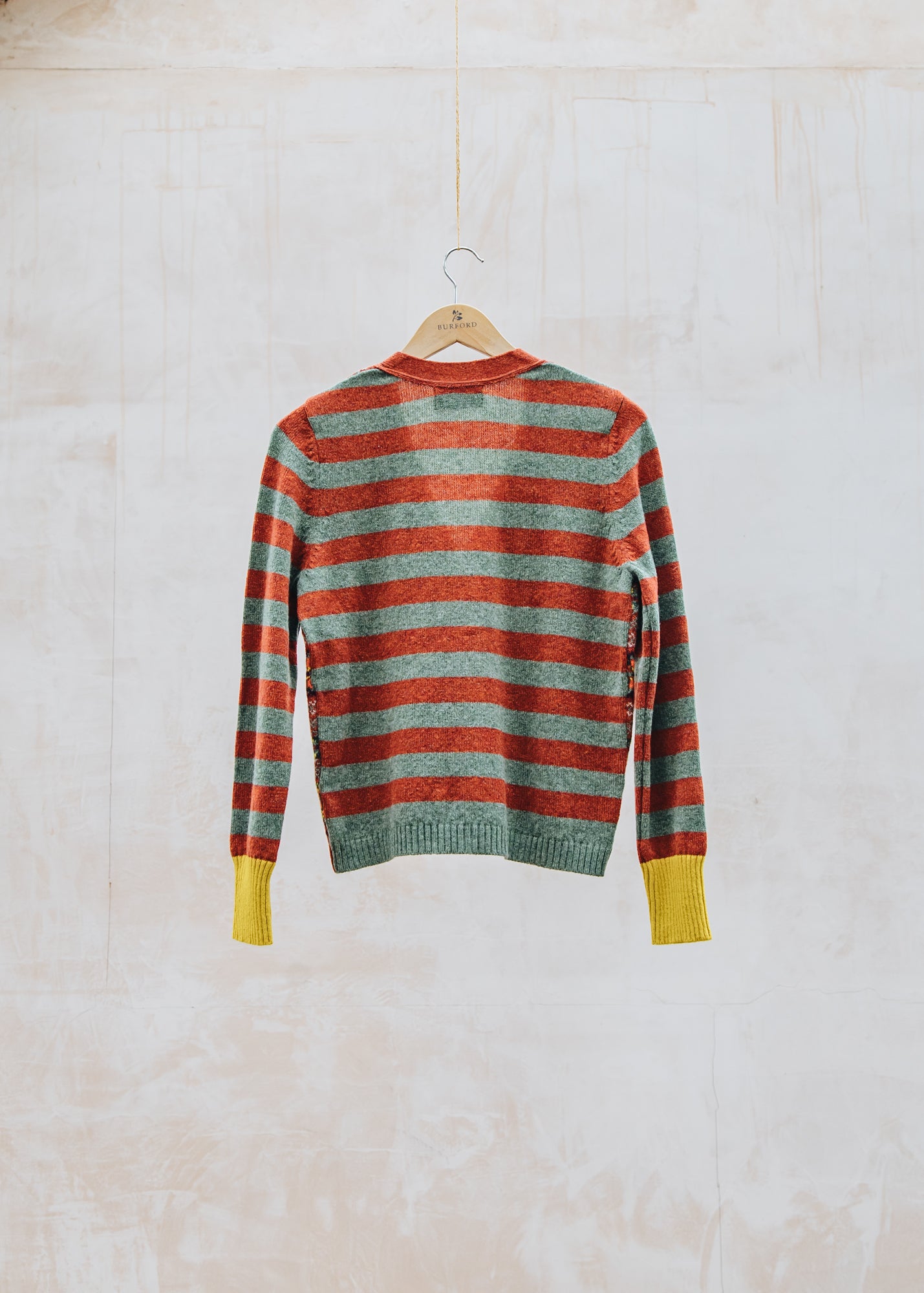 Eribé Stobo Vee Fairisle Cardigan in Harissa