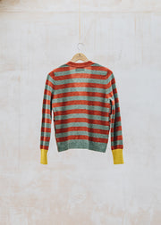 Eribé Stobo Vee Fairisle Cardigan in Harissa