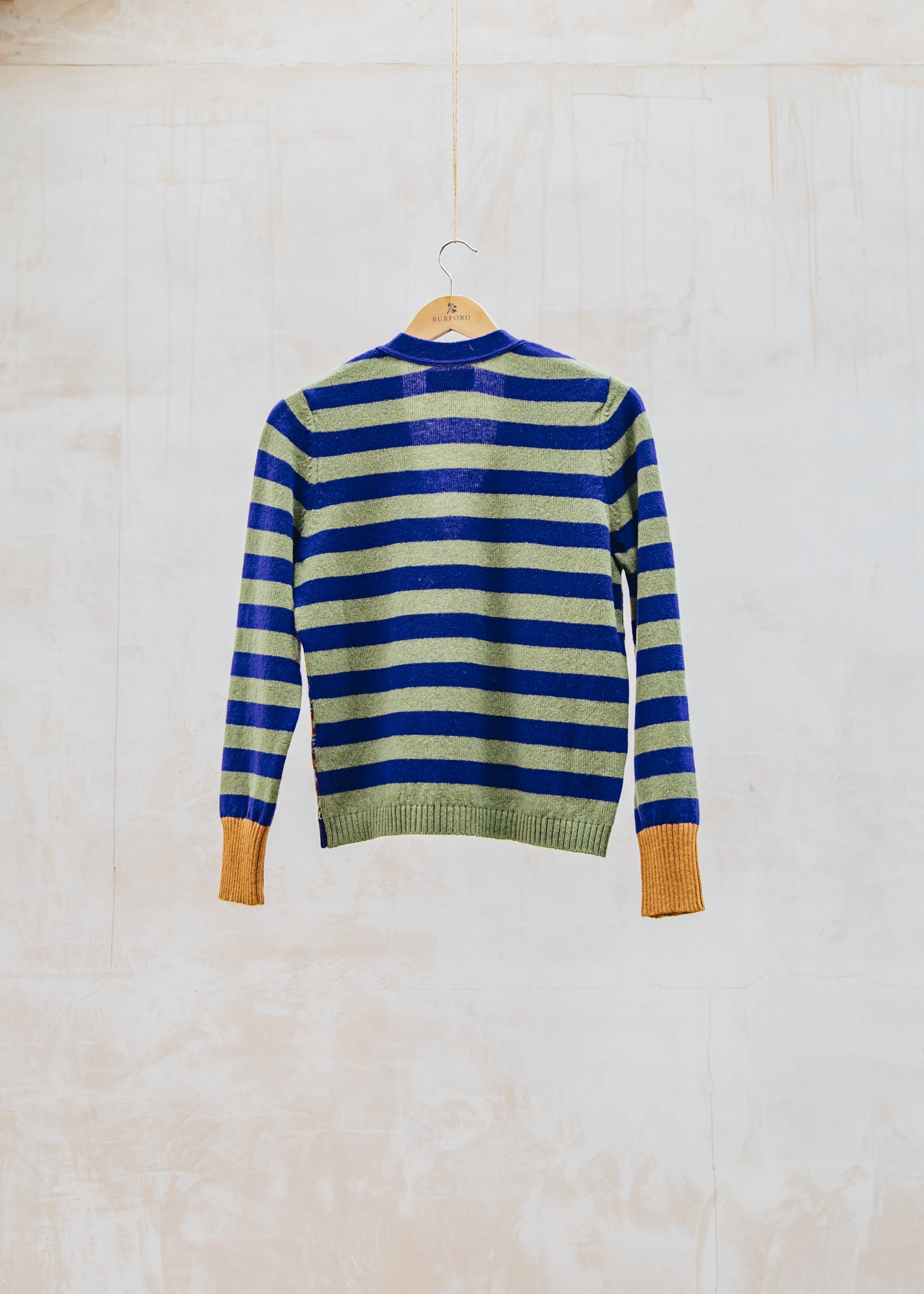 Eribé Stobo Vee Fairisle Cardigan in Mulberry