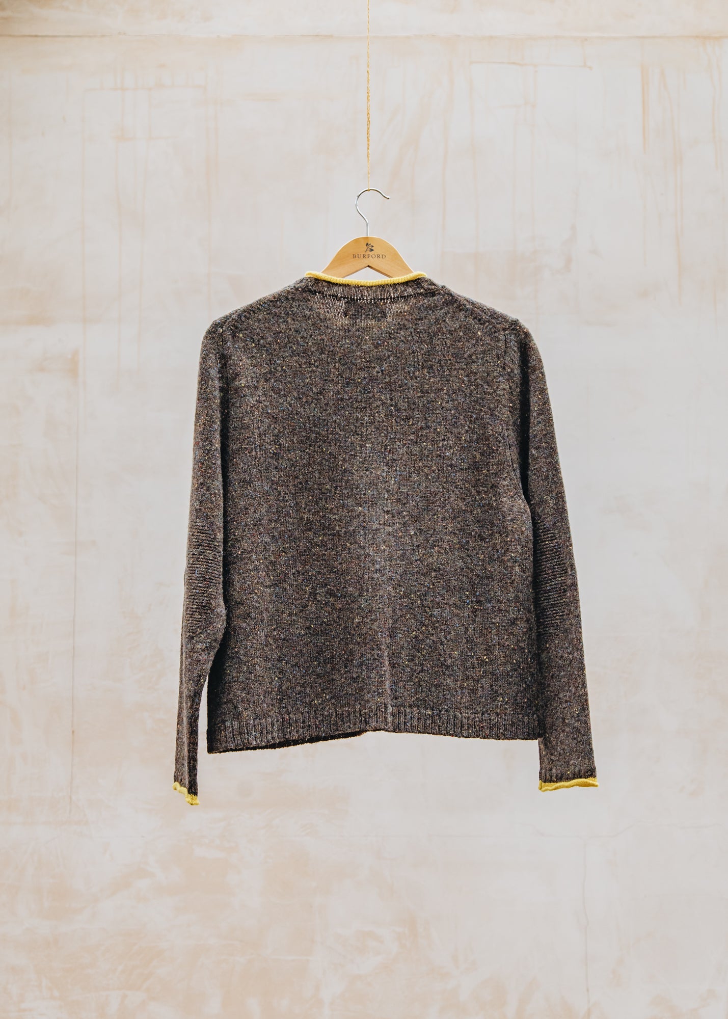 Eribé Tweed Nep Sweater in Bark