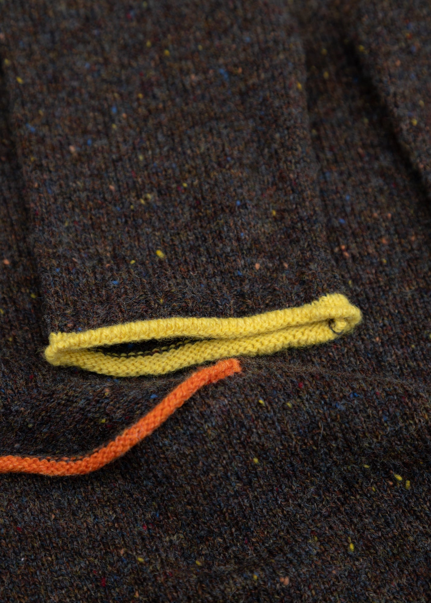 Eribé Tweed Nep Sweater in Bark