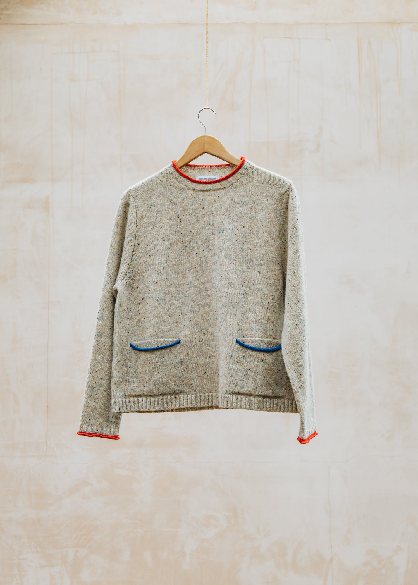 Tweed Nep Sweater in Sand