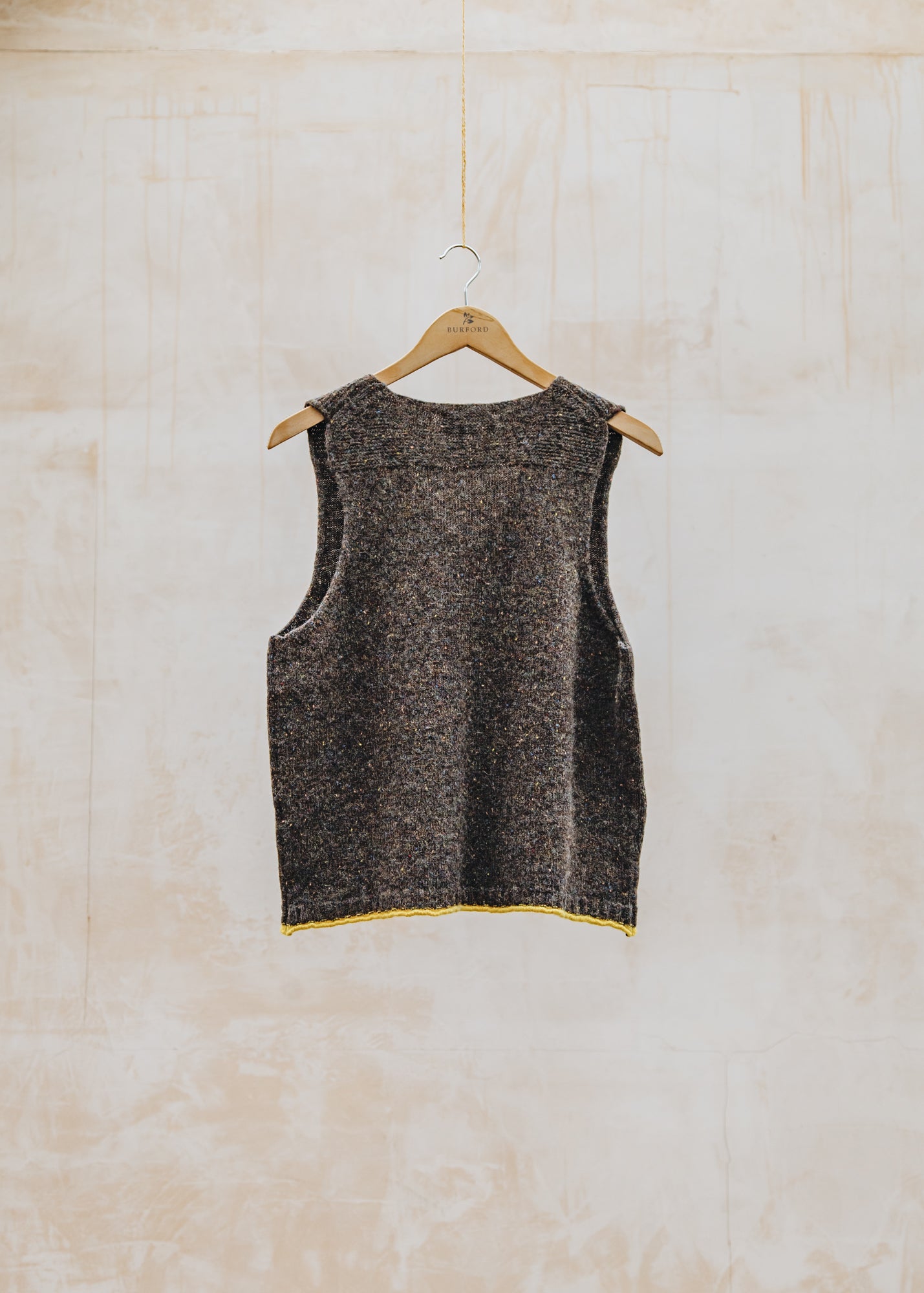 Eribé Tweed Nep Vest in Bark