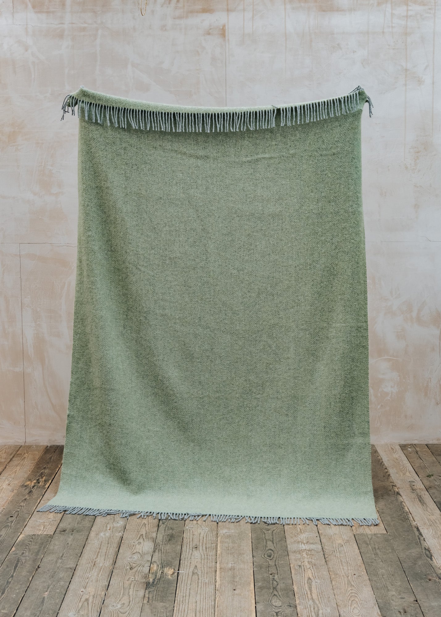 Extra Large Beehive Throw in Fern and Grey
