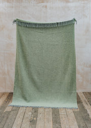 Extra Large Beehive Throw in Fern and Grey