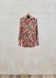 Favourbrook Flower Patterned Fine Cotton Shirt - M