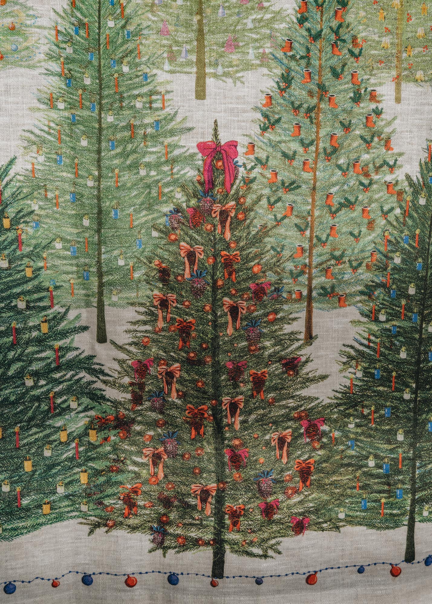 Tessitura Toscana Telerie Tessitura Toscana Fairy Trees Tablecloth