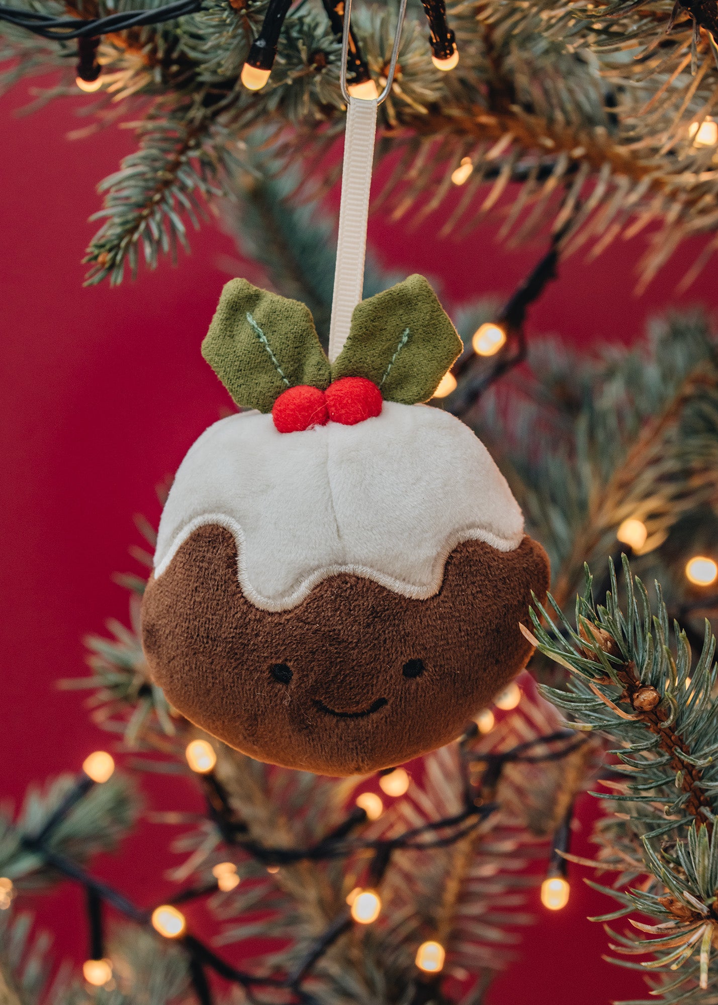Jellycat Festive Folly Christmas Pudding Decoration