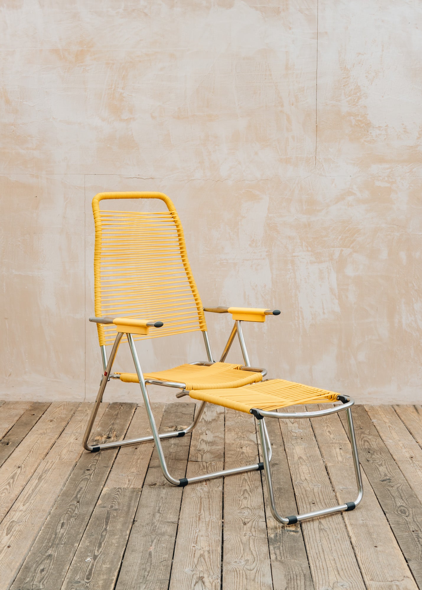 Fiam Spa Aluminium Spaghetti Armchair in Yellow