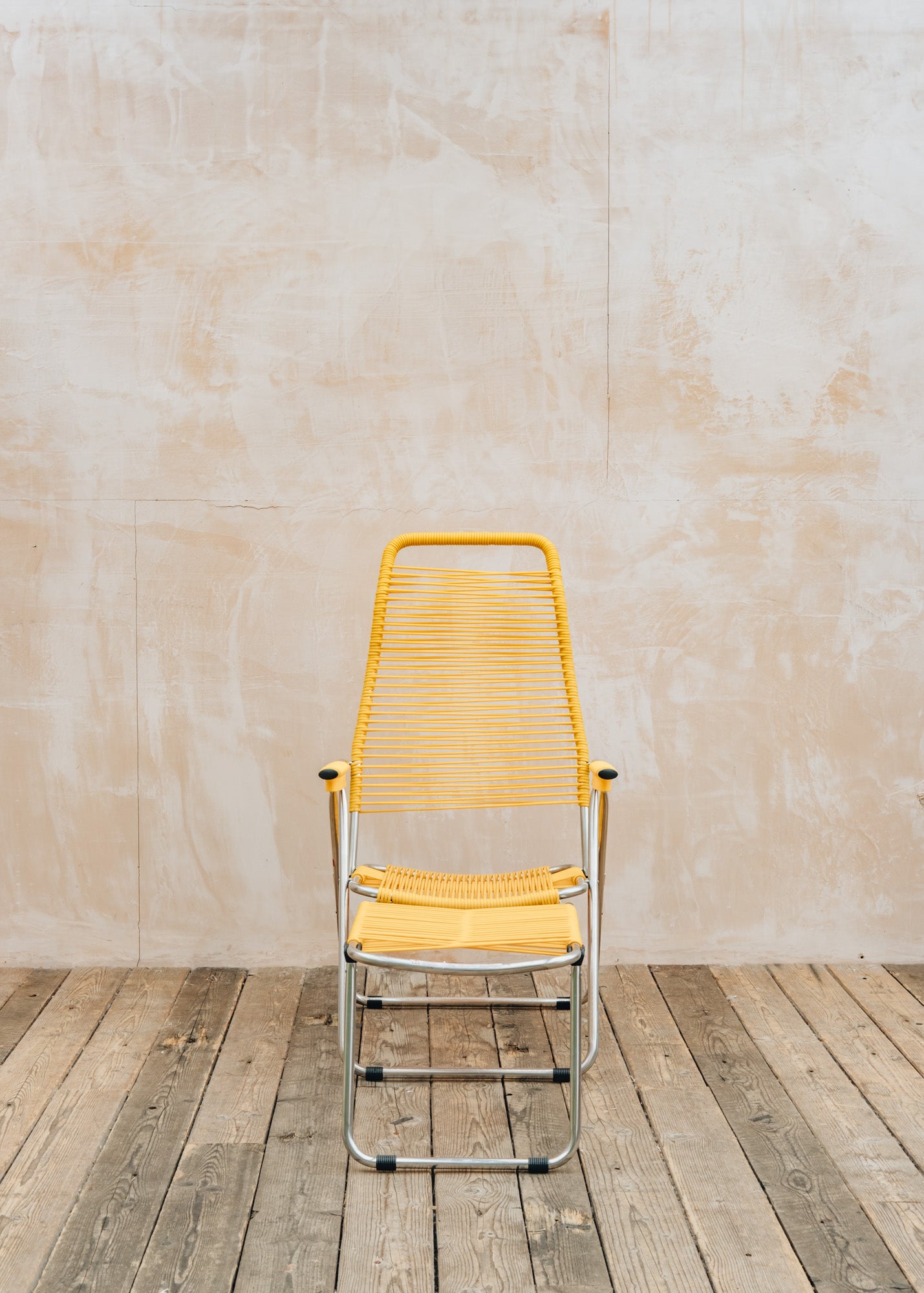 Fiam Spa Aluminium Spaghetti Armchair in Yellow