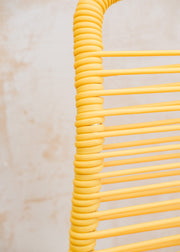 Fiam Spa Aluminium Spaghetti Armchair in Yellow