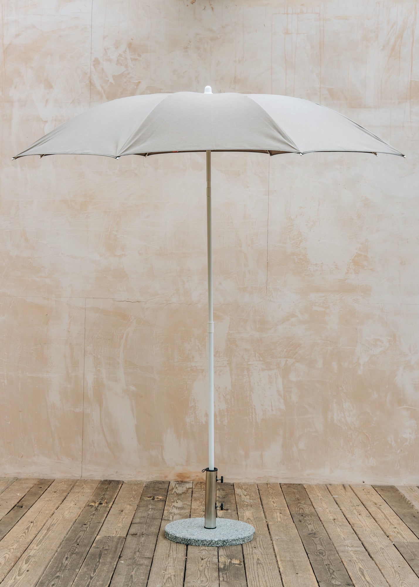 Fiam Spa Elios Round Beach/Garden Parasol in Taupe, 200cm