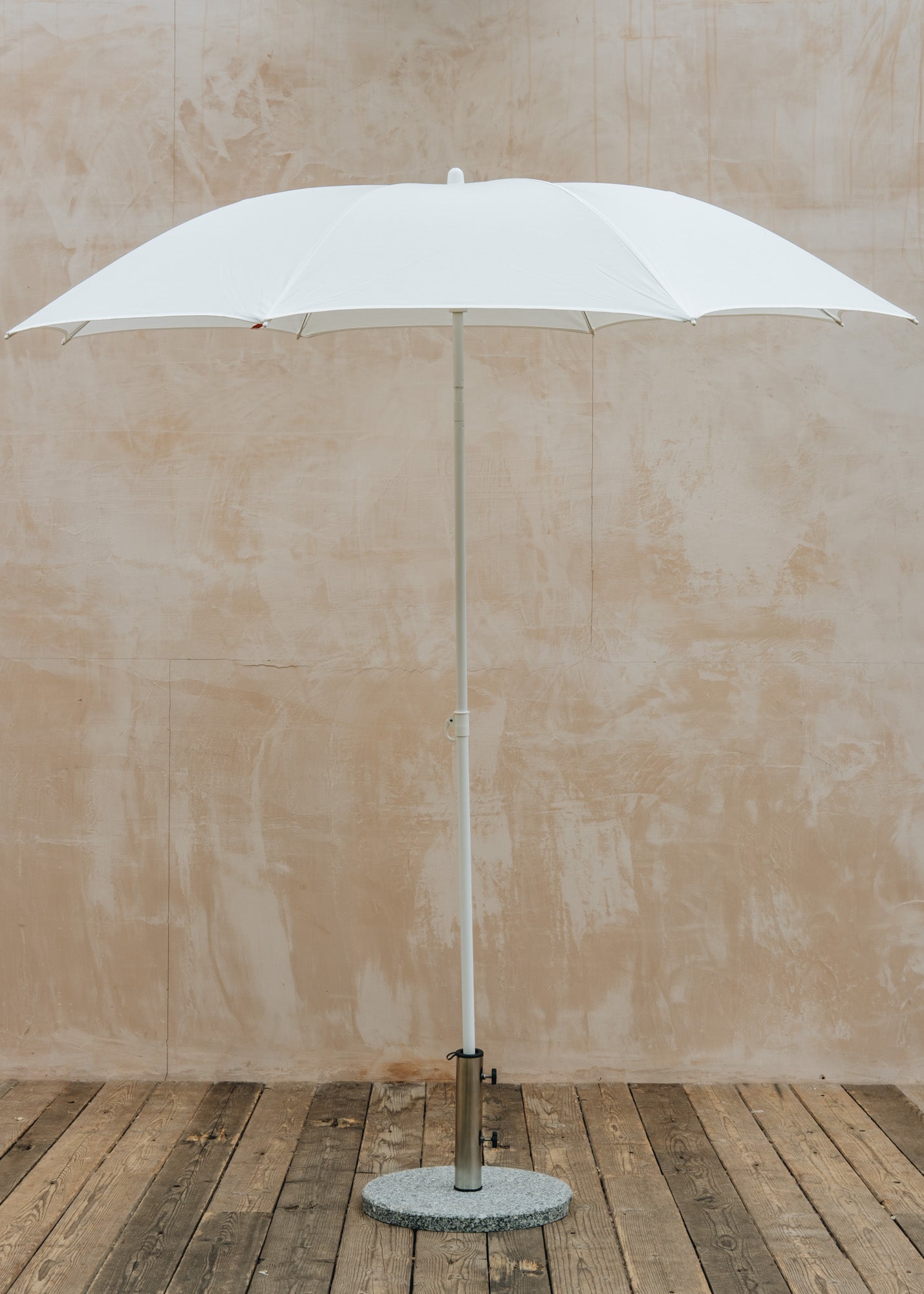 Fiam Spa Elios Round Beach/Garden Parasol in White, 200cm