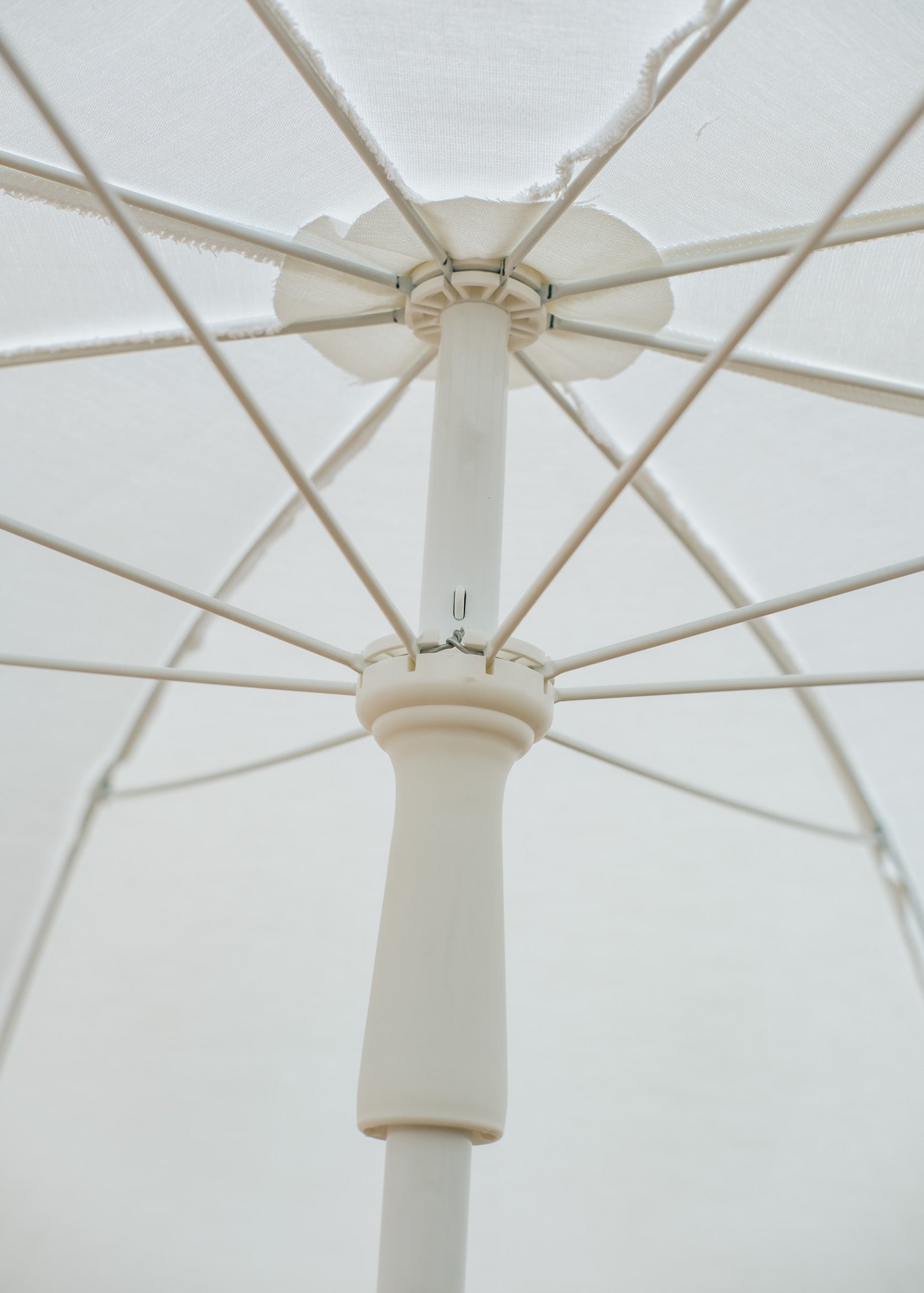 Fiam Spa Elios Round Beach/Garden Parasol in White, 200cm