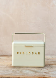 Mini Bar Cooler with Swing Sling in Safari White