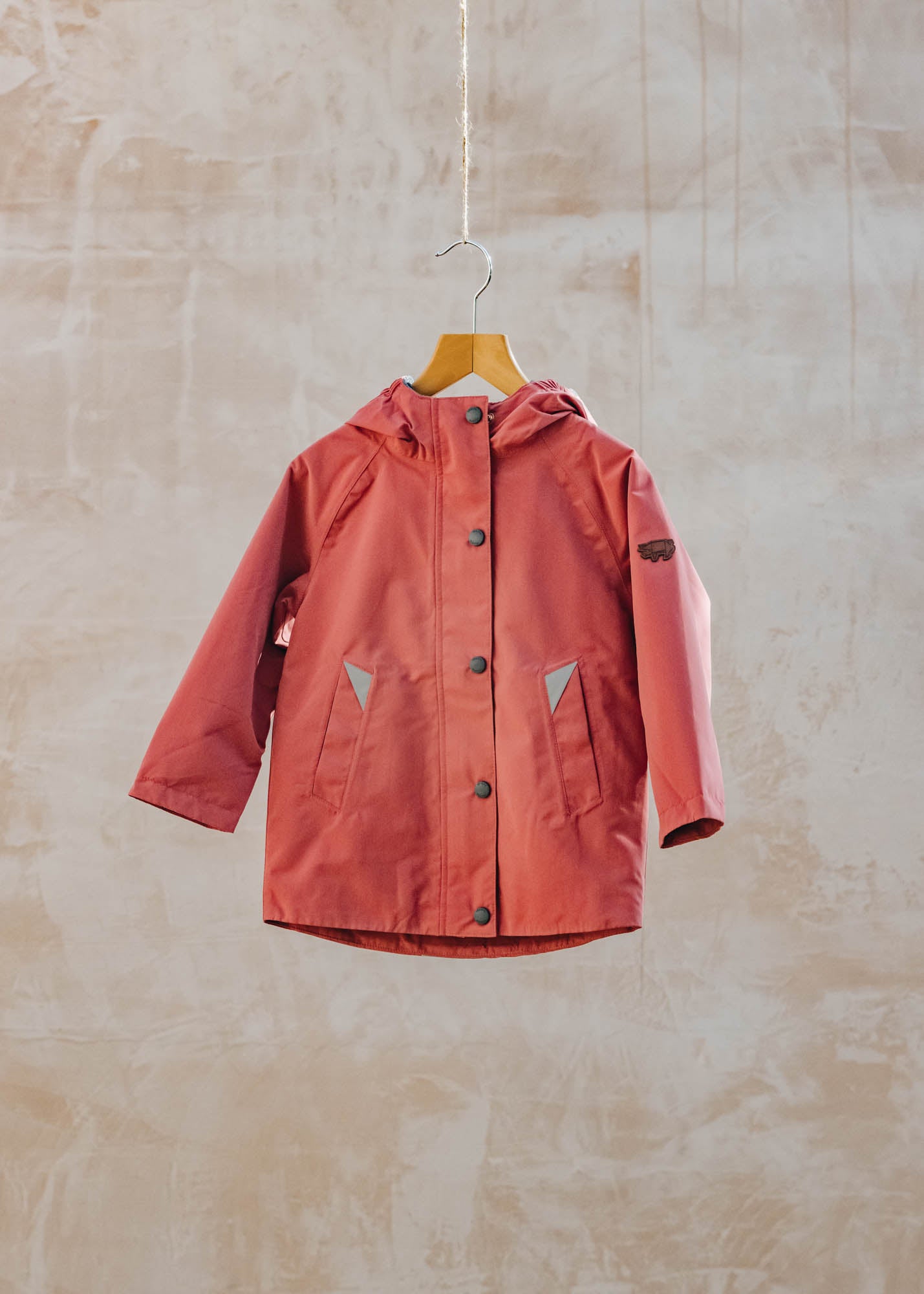 Töastie Children's Fisherman Waterproof Raincoat in Rose Pink