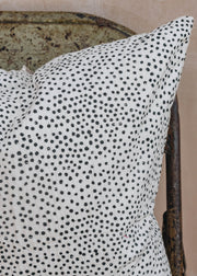 AfroArt A World Of Craft Fleck Cushion in White and Black