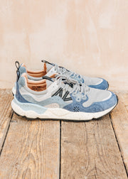 Men's Yamano 3 Suede and Nylon Sneakers in Light Blue-Depp Petrol-Stone