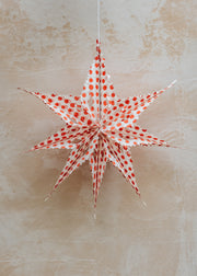 AfroArt Folding Sirius Star in White and Red