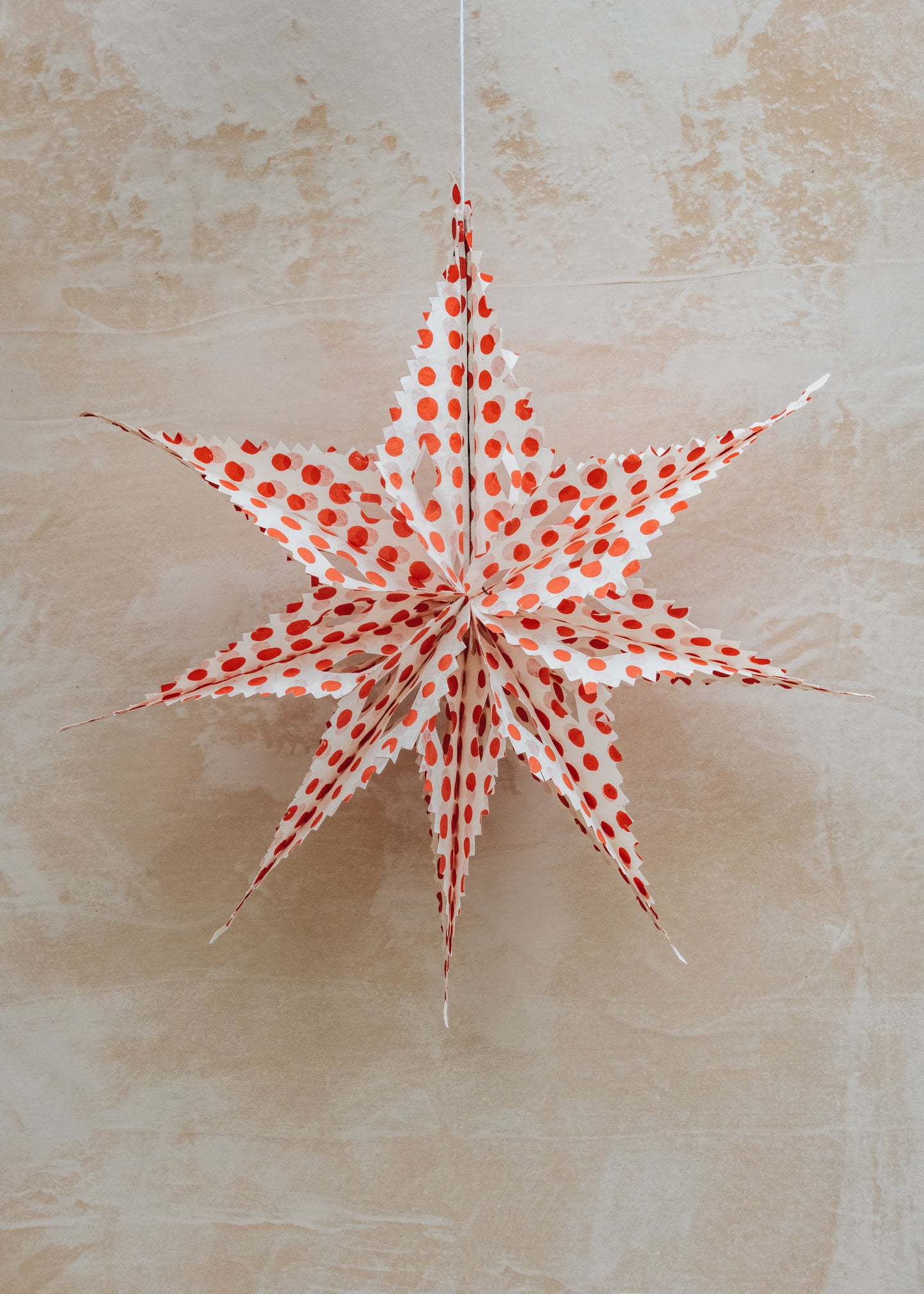 AfroArt Folding Sirius Star in White and Red