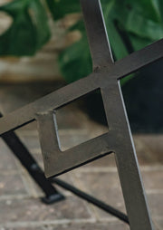 Wilstone Folding Bistro Table with Recycled Teak Top